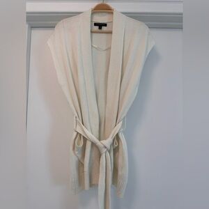 Banana Republic Ivory Knit Vest xs
